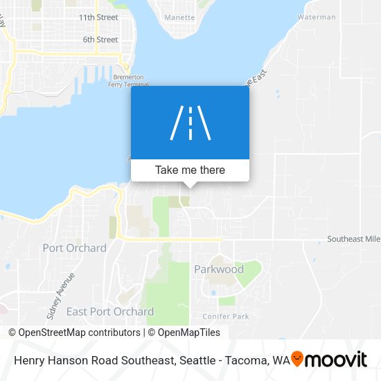 Henry Hanson Road Southeast map
