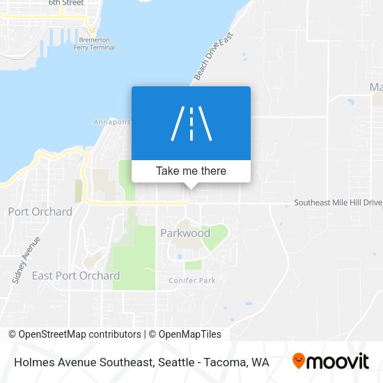 Mapa de Holmes Avenue Southeast