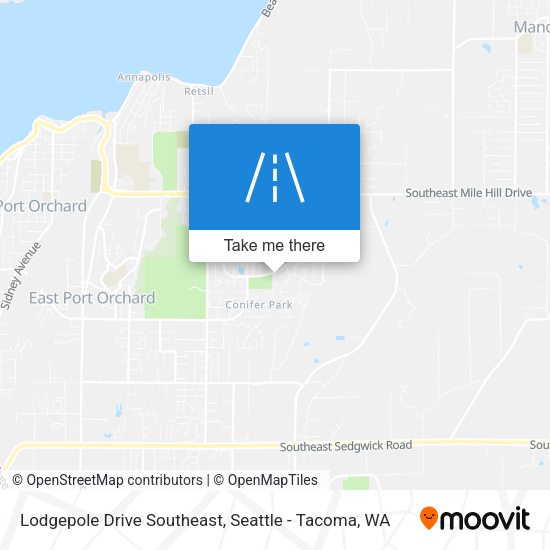 Lodgepole Drive Southeast map