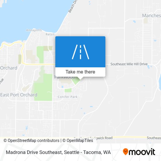 Mapa de Madrona Drive Southeast