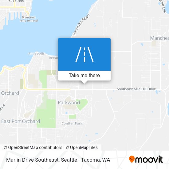 Marlin Drive Southeast map