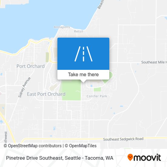 Pinetree Drive Southeast map