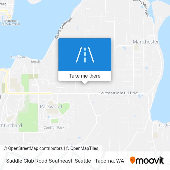 Mapa de Saddle Club Road Southeast
