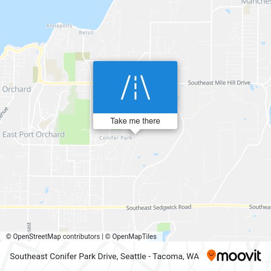 Southeast Conifer Park Drive map
