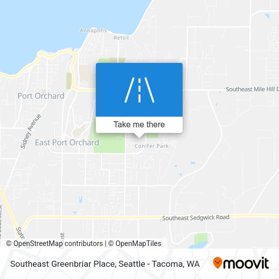 Southeast Greenbriar Place map