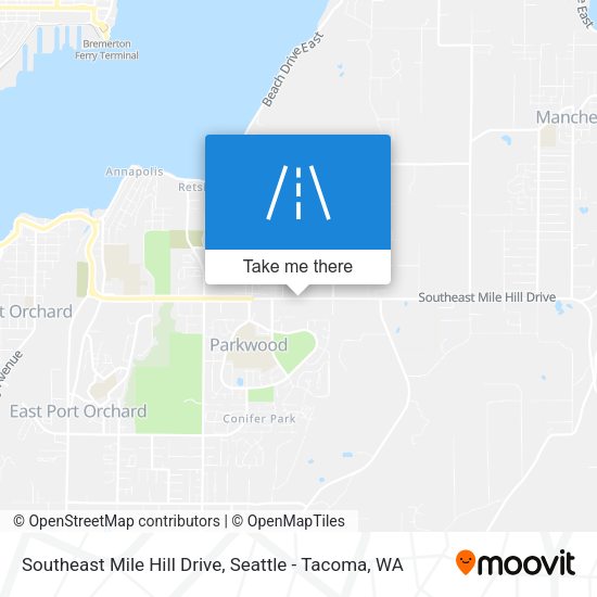 Mapa de Southeast Mile Hill Drive