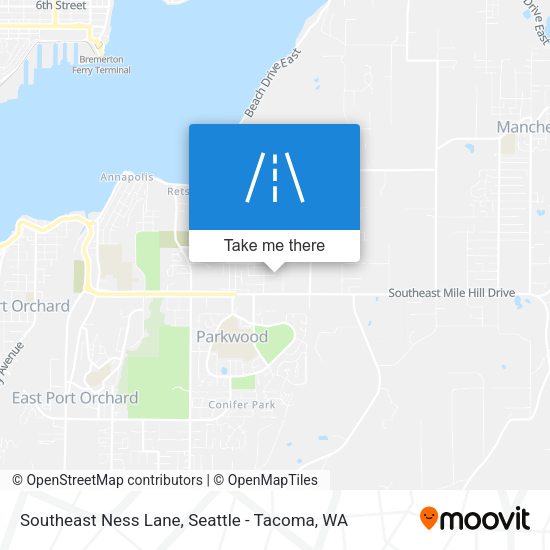 Southeast Ness Lane map