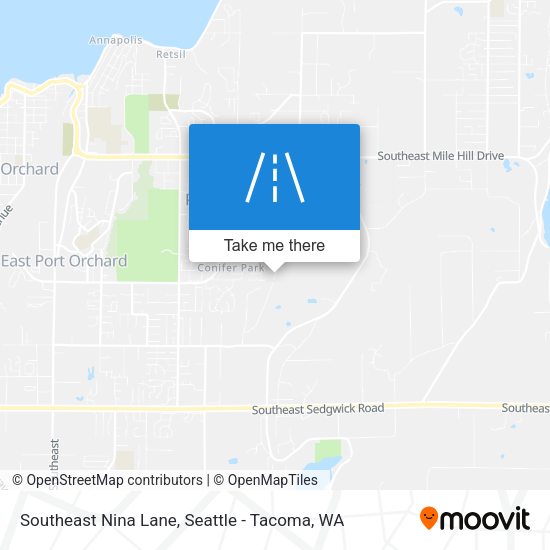 Southeast Nina Lane map