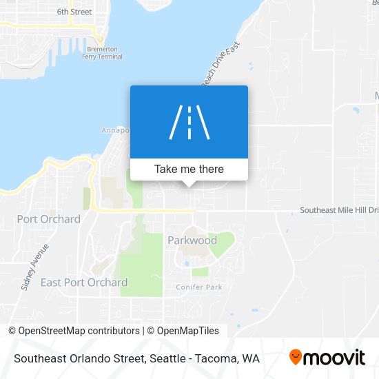 Southeast Orlando Street map