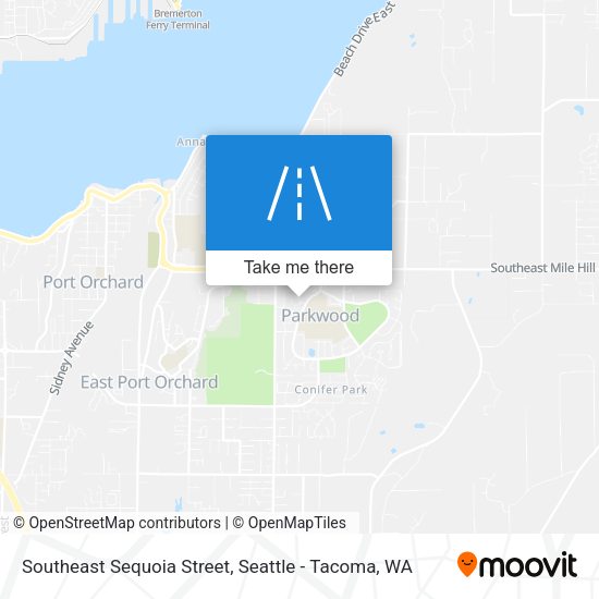 Southeast Sequoia Street map