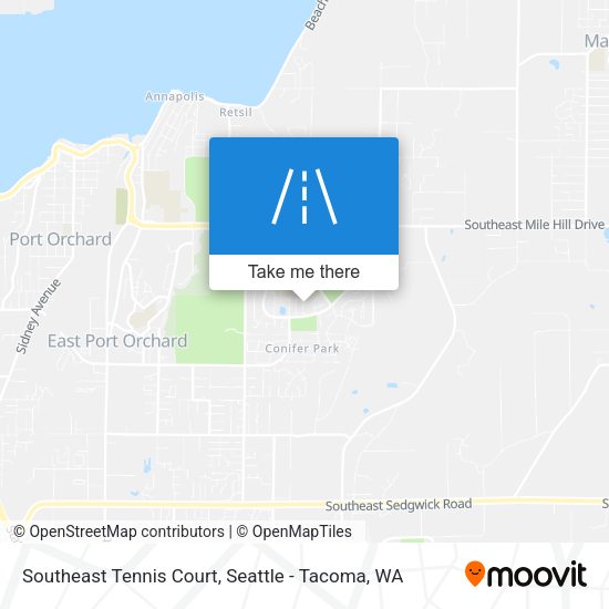 Southeast Tennis Court map