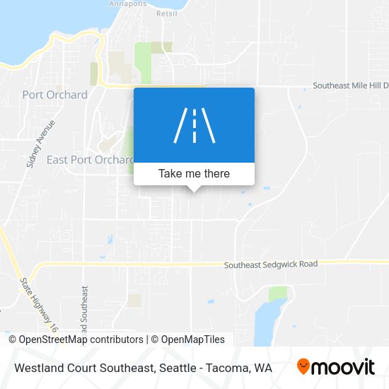 Mapa de Westland Court Southeast