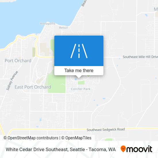 Mapa de White Cedar Drive Southeast