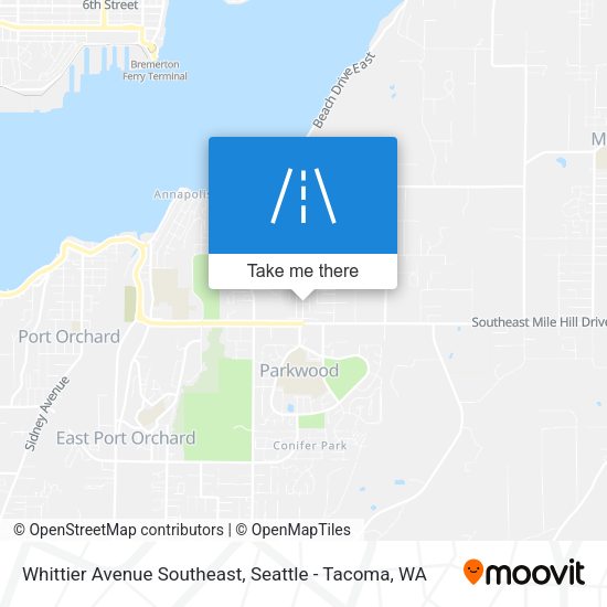 Mapa de Whittier Avenue Southeast