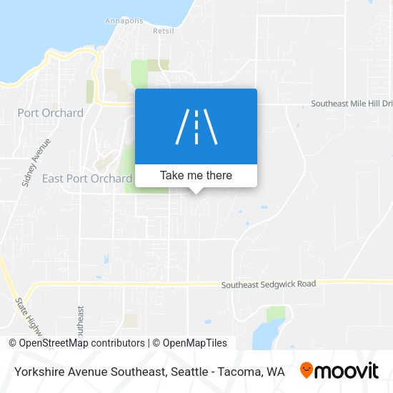 Mapa de Yorkshire Avenue Southeast