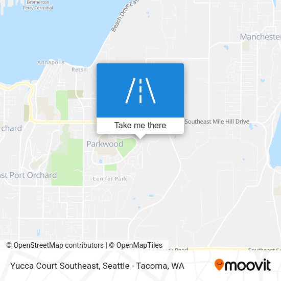 Mapa de Yucca Court Southeast