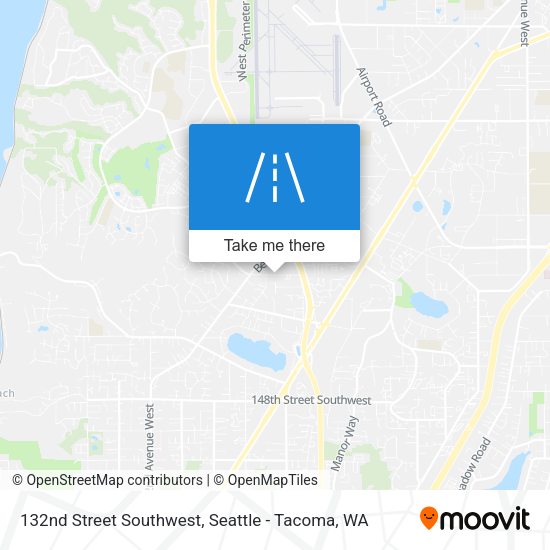 132nd Street Southwest map