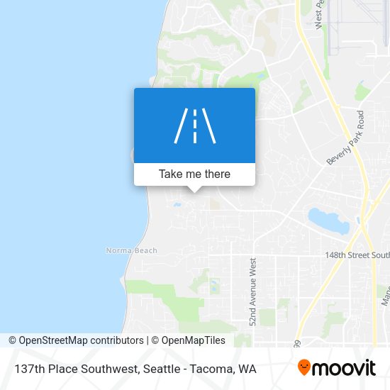 Mapa de 137th Place Southwest