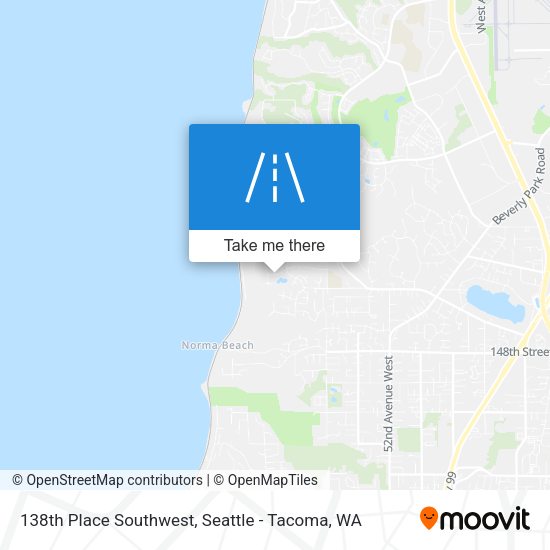 Mapa de 138th Place Southwest