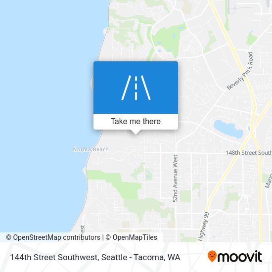 144th Street Southwest map