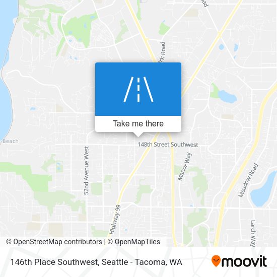146th Place Southwest map