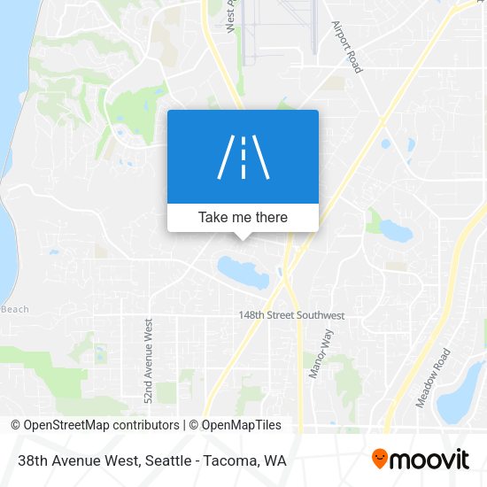 38th Avenue West map
