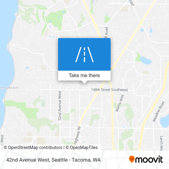 Mapa de 42nd Avenue West