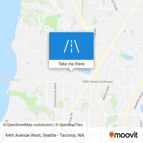 44th Avenue West map