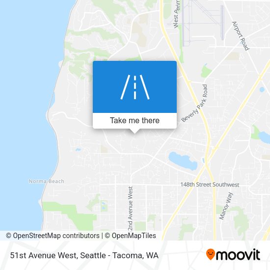 51st Avenue West map