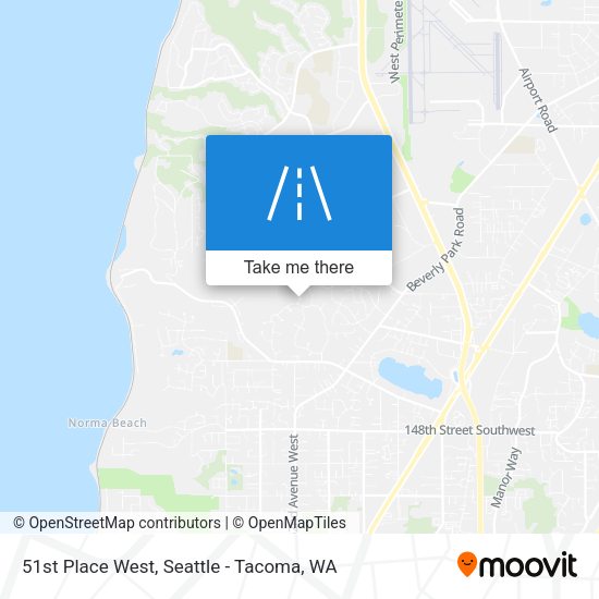 Mapa de 51st Place West