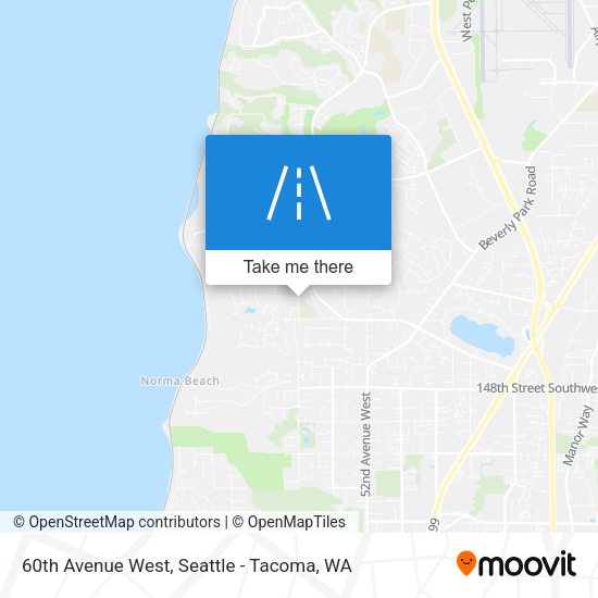 60th Avenue West map