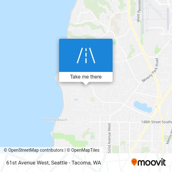 61st Avenue West map