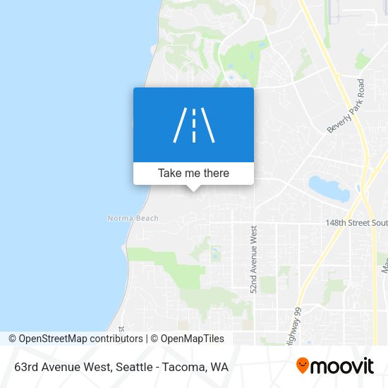63rd Avenue West map
