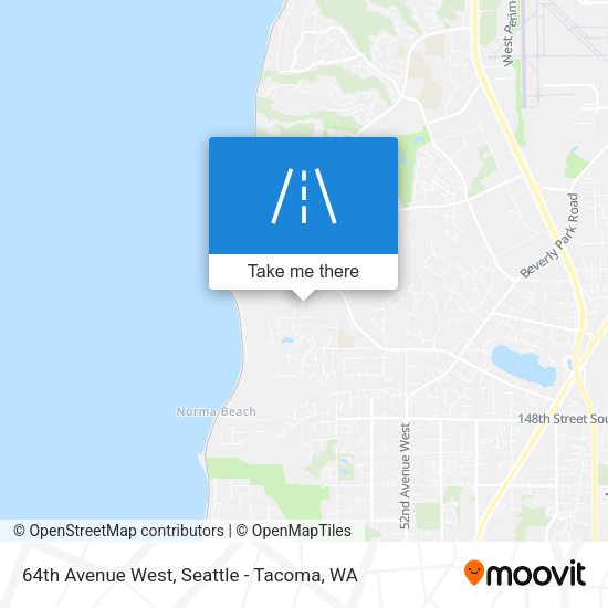 64th Avenue West map