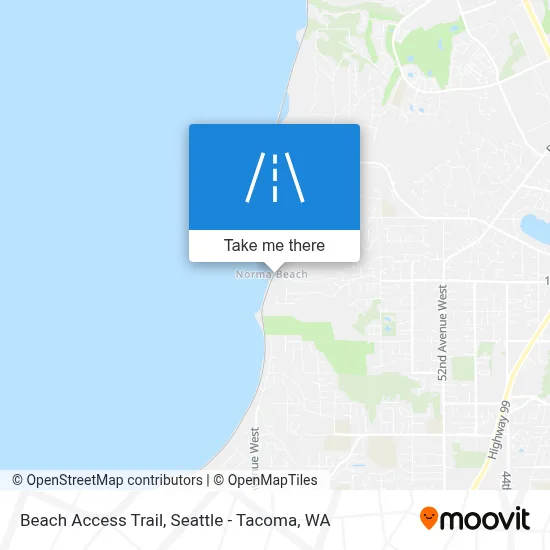 Beach Access Trail map