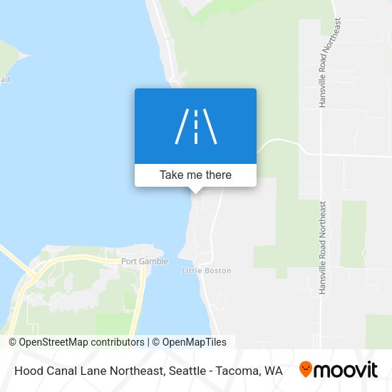 Mapa de Hood Canal Lane Northeast