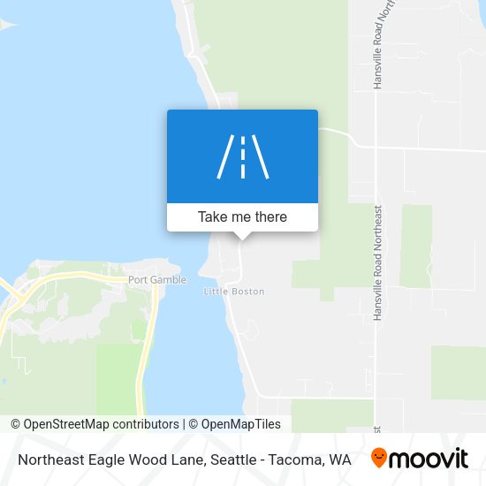 Northeast Eagle Wood Lane map