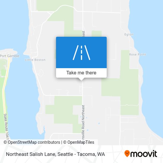 Northeast Salish Lane map