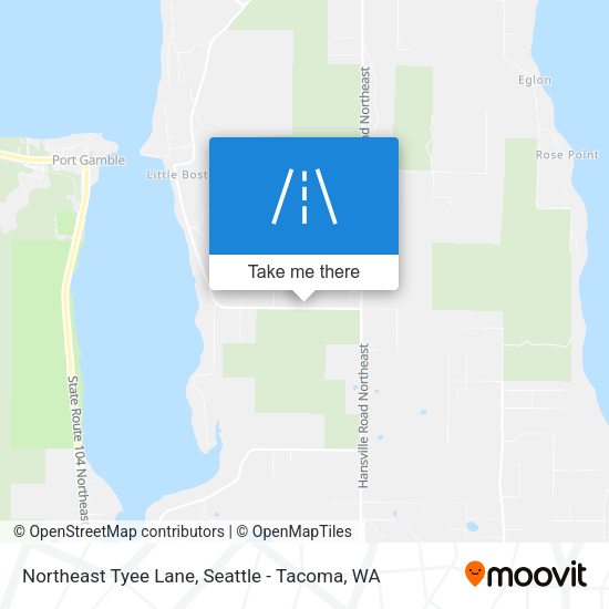 Northeast Tyee Lane map