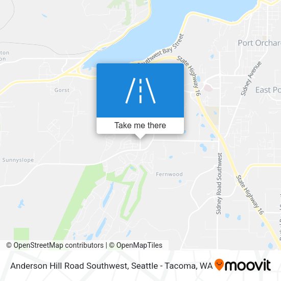 Mapa de Anderson Hill Road Southwest