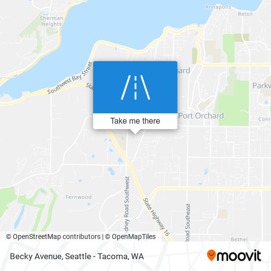 Becky Avenue map