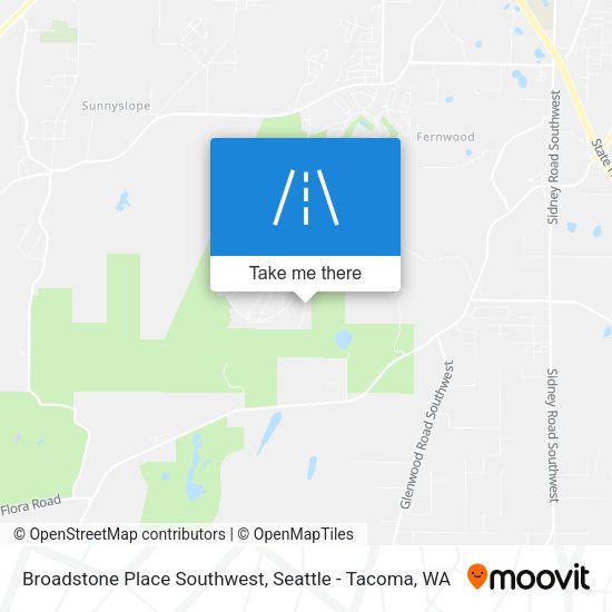 Broadstone Place Southwest map