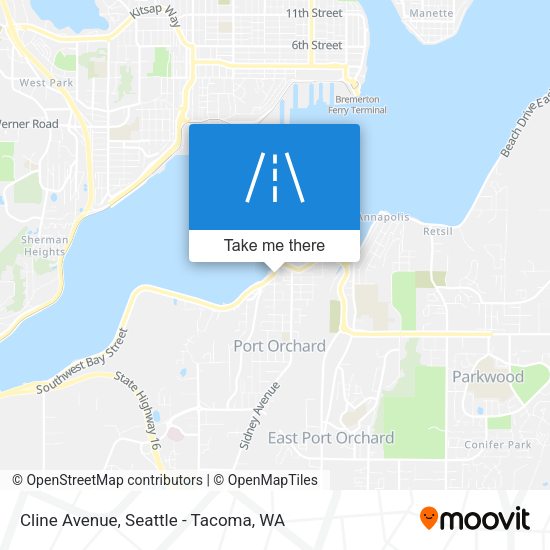 Cline Avenue map