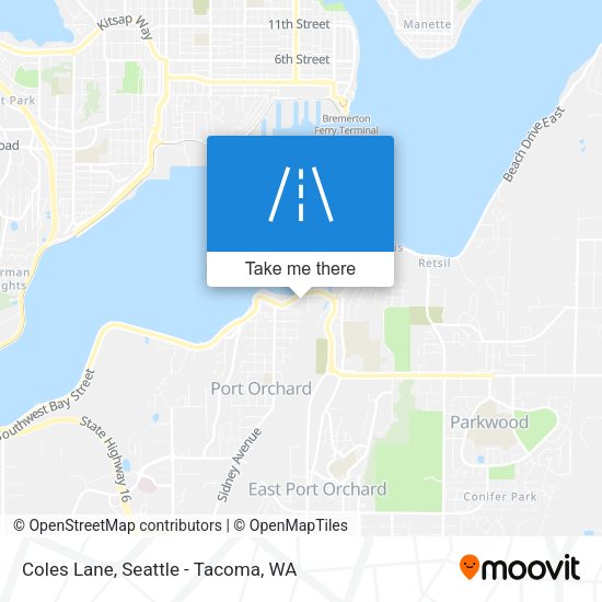 Coles Lane map