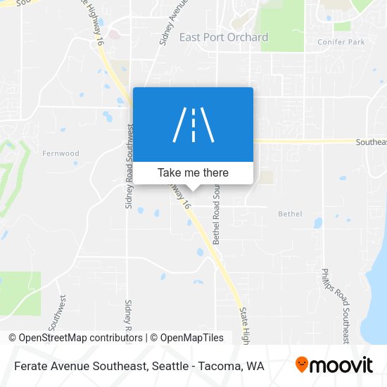 Ferate Avenue Southeast map