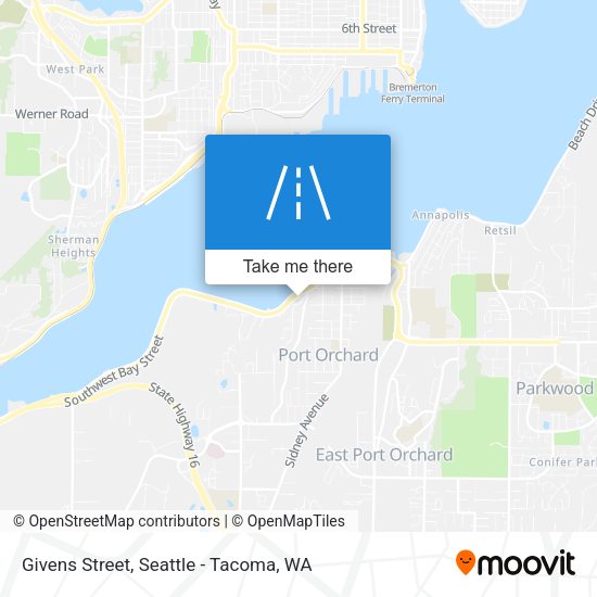 Givens Street map