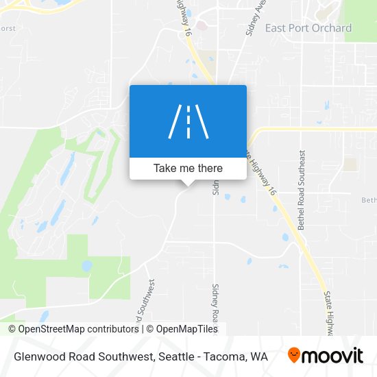 Mapa de Glenwood Road Southwest
