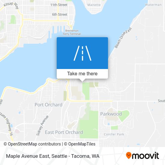 Mapa de Maple Avenue East