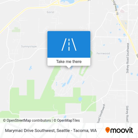 Marymac Drive Southwest map