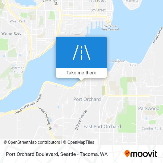 Port Orchard Boulevard map